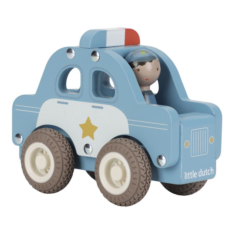 Coche de policía madera - Little Dutch