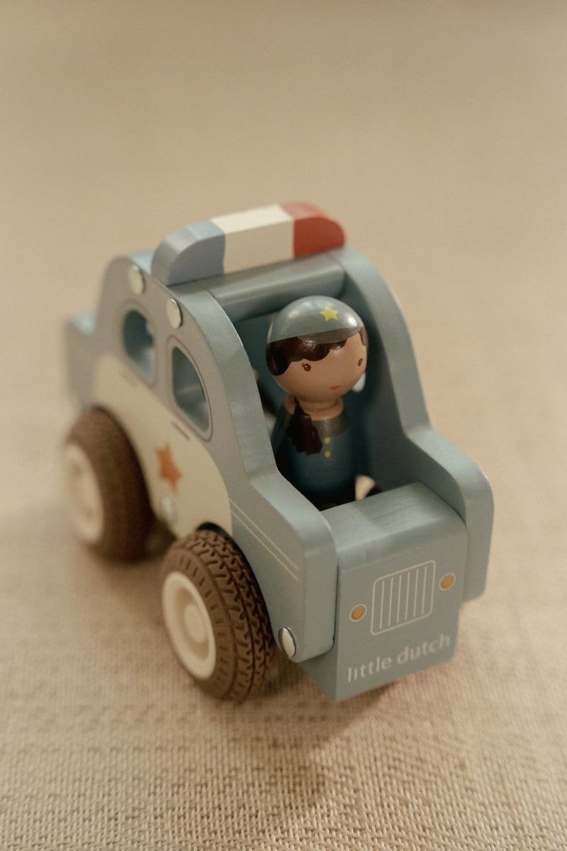 Coche de policía madera - Little Dutch