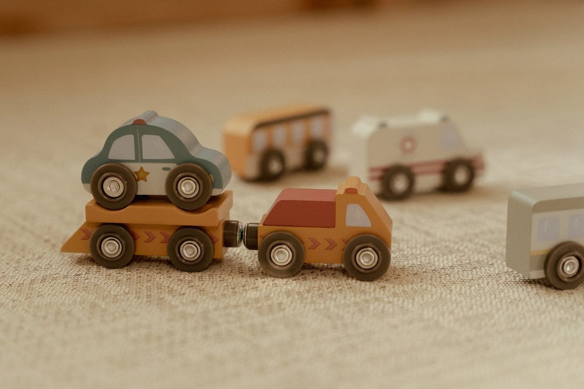 Set de vehículos de madera - Little Dutch