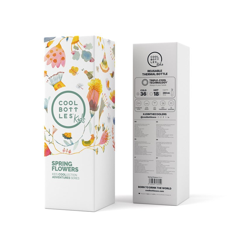 Botella de agua Spring Flowers 260ml - Cool Bottles