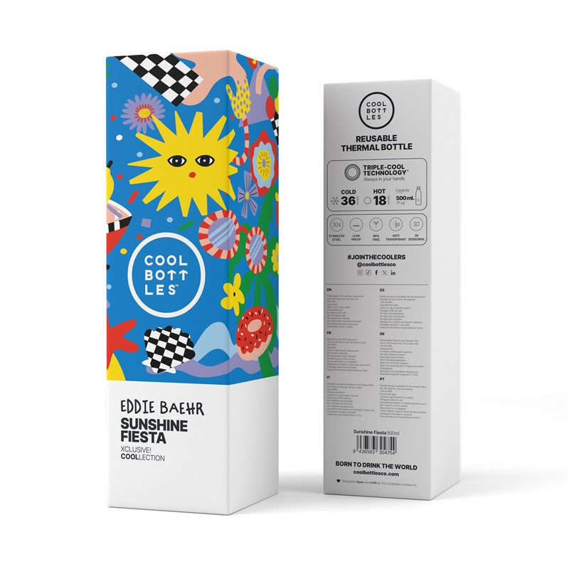 Botella de agua Eddie Baehr Sunshine Fiesta 500ml - Cool Bottles