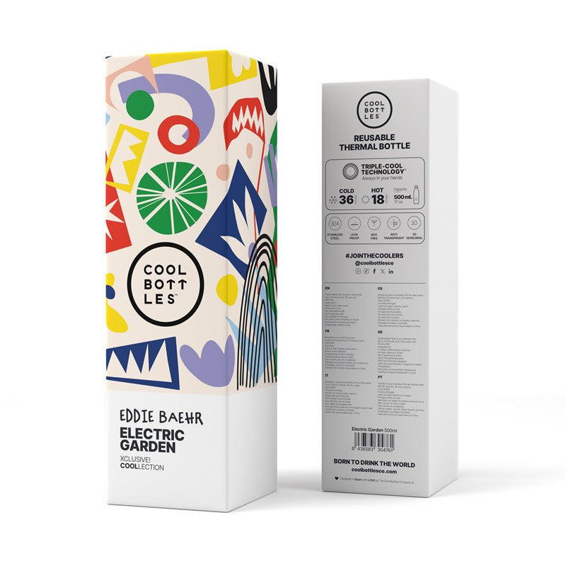 Botella de agua Eddie Baehr Electric Garden 500ml - Cool Bottles