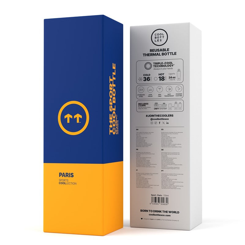 Botella de agua Sport París 725ml - Cool Bottles