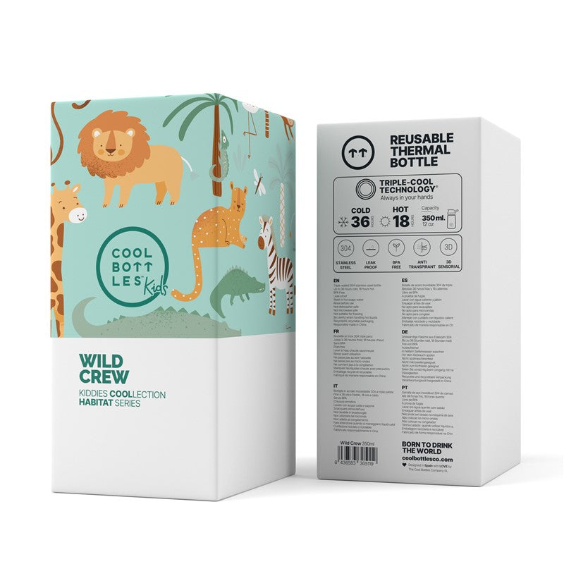 Botella de agua Wild Crew 350ml - Cool Bottles