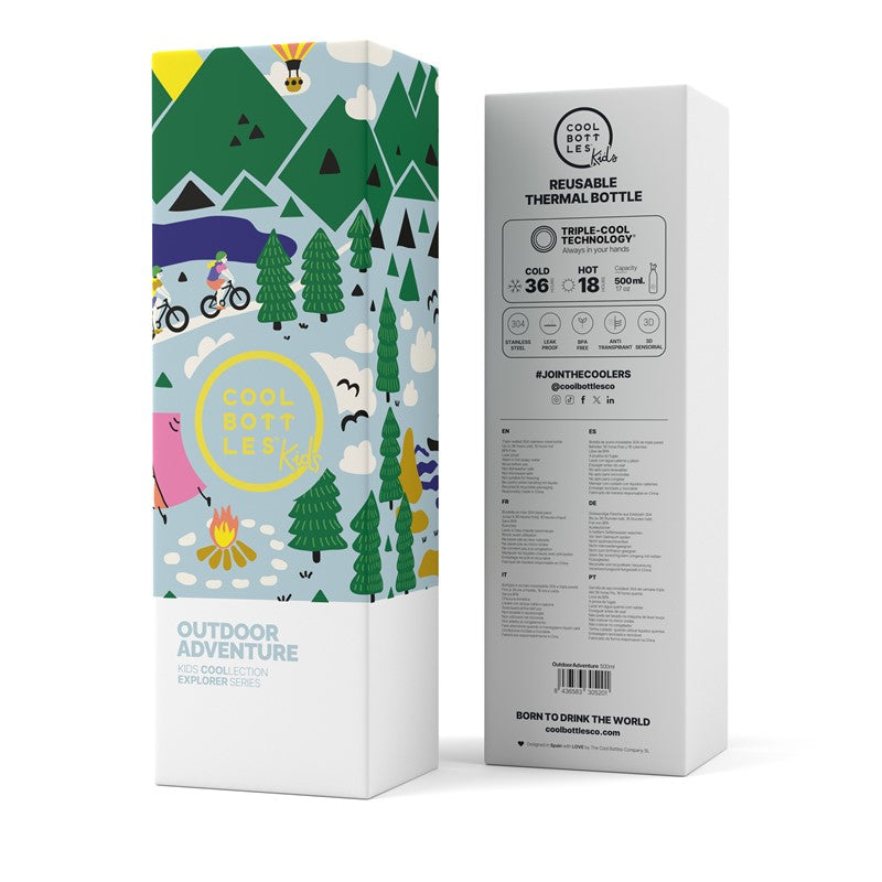 Botella de agua Outdoor Adventure 500ml - Cool Bottles