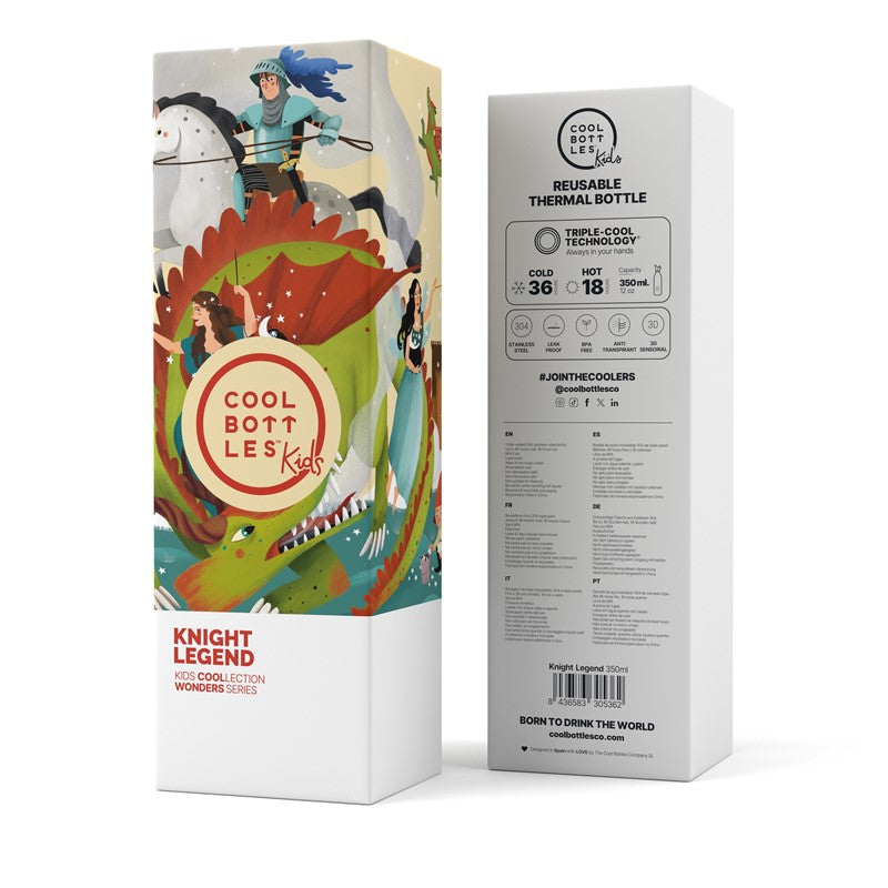Botella de agua Knight Legend 350ml - Cool Bottles