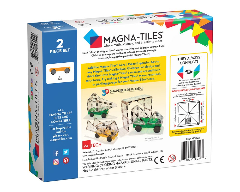 Base para coches iman, verde-amarillo - Magna-Tiles
