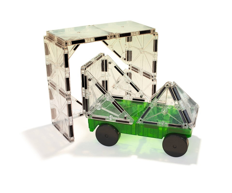 Base para coches iman, verde-amarillo - Magna-Tiles