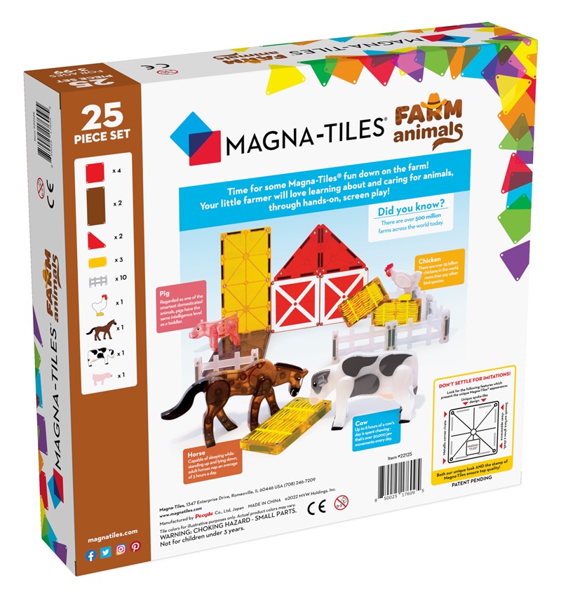 Magna-Tiles Granja Set 25 piezas