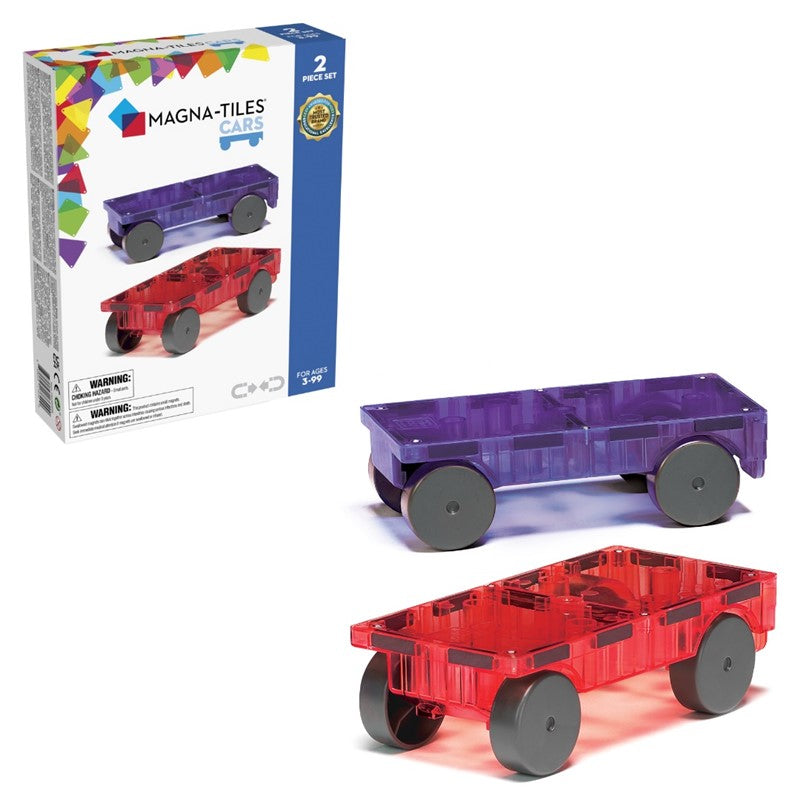 Base para coches iman, violeta-rojo - Magna-Tiles