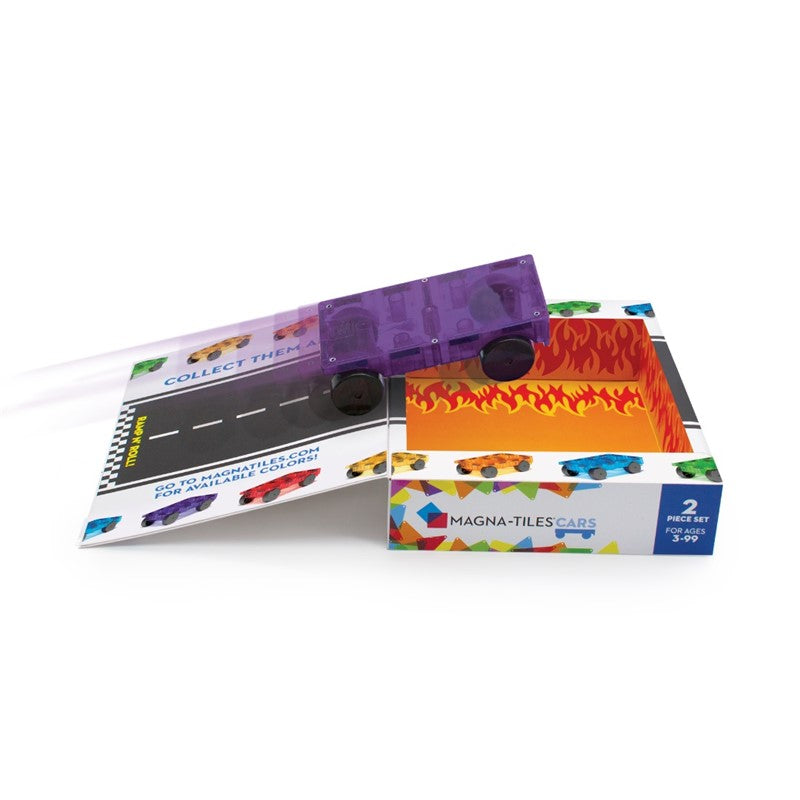 Base para coches iman, violeta-rojo - Magna-Tiles