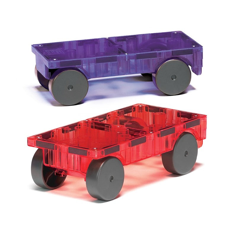 Base para coches iman, violeta-rojo - Magna-Tiles