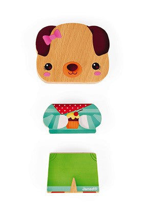 Puzzle magnético 3 animales - Janod