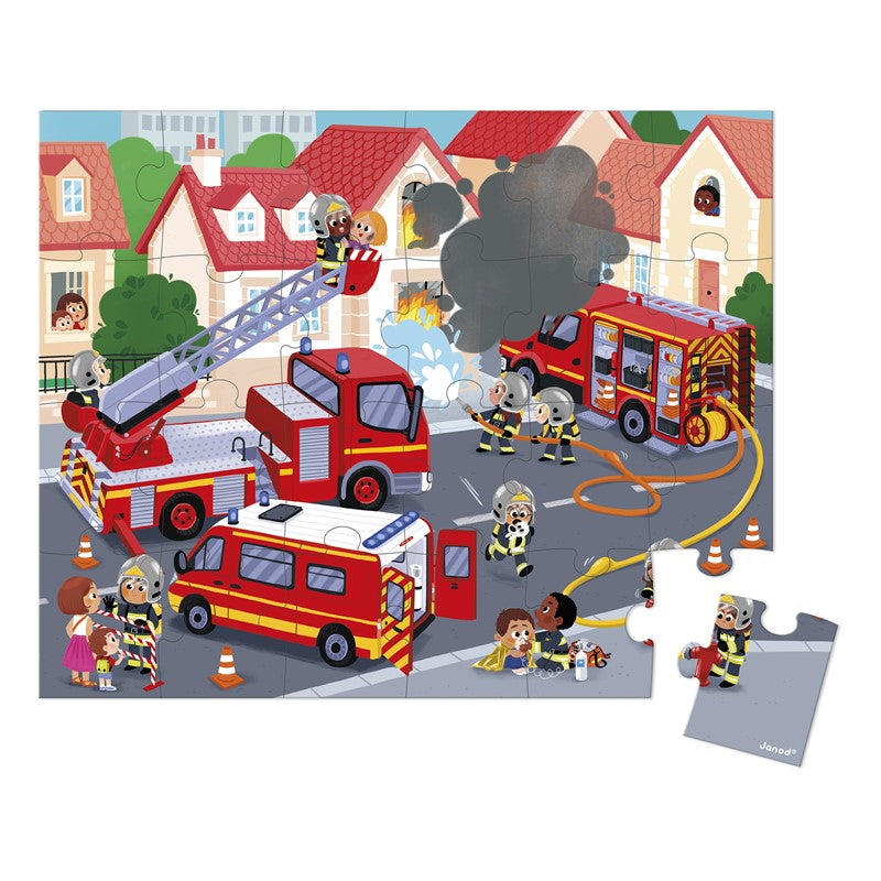 Puzzle Bomberos 24 piezas - Janod