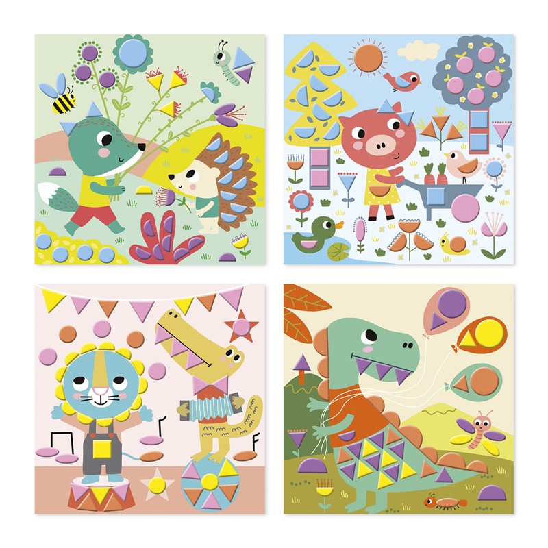 Manualidades 3 años pegatinas - Janod