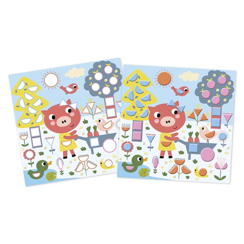 Manualidades 3 años pegatinas - Janod