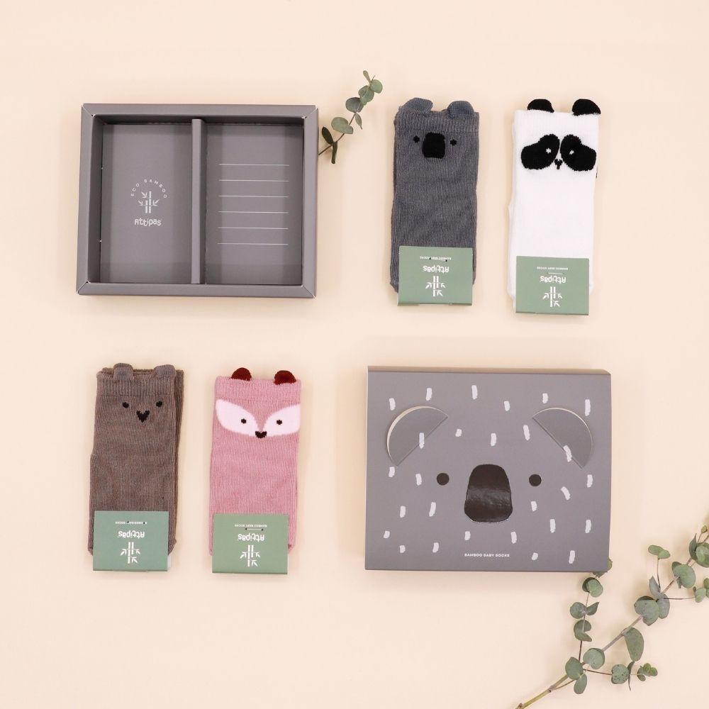 Koala Calcetines Anti-Slip, set de 4 pares - Attipas