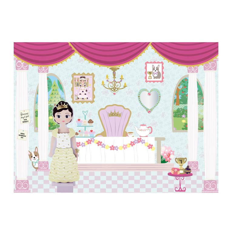 Figura de madera con ropa magnética, Charlotte - Floss & Rock