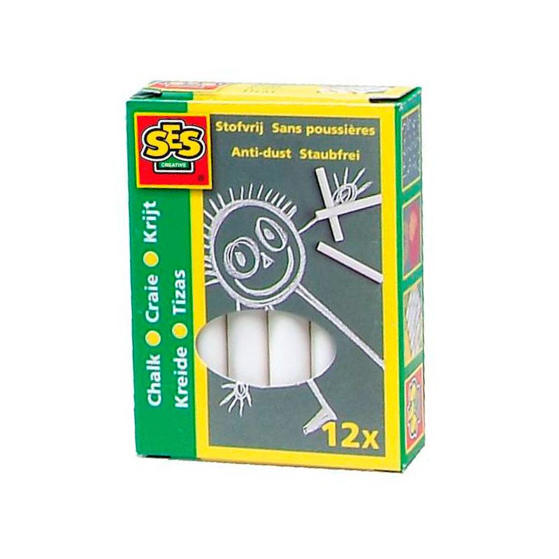 Tizas blancas 12 piezas - SES