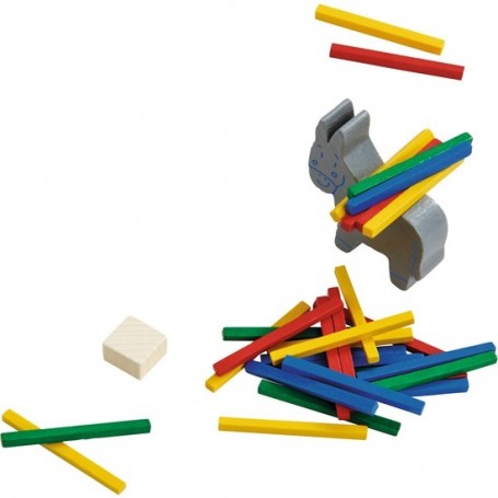 El burrito equilibrista, juego de lata - Haba