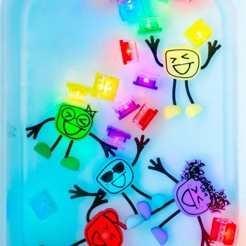 Cubos luz Rojo 4 unidades - Glo Pals
