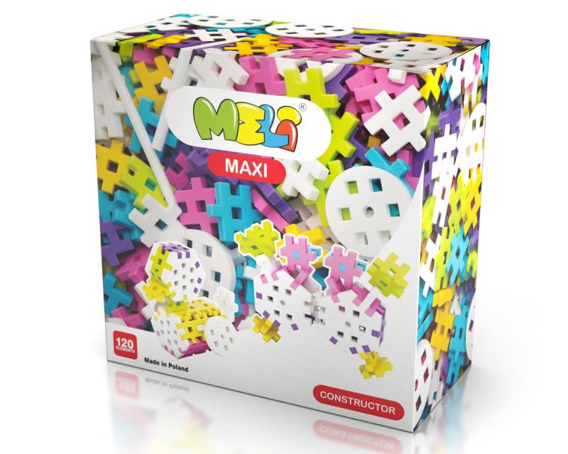Meli Maxi Constructor Pastel 120 piezas