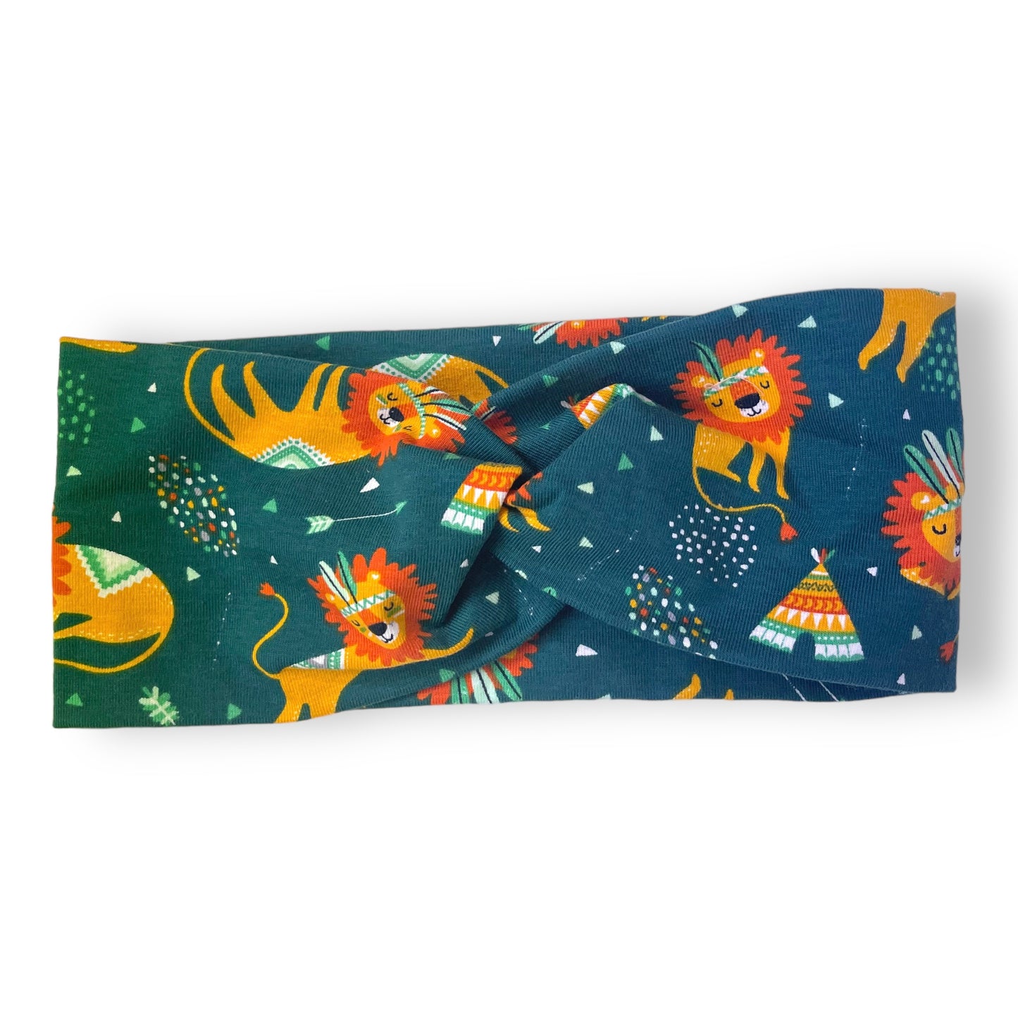 Diadema cruzada infantil Leones Tipi