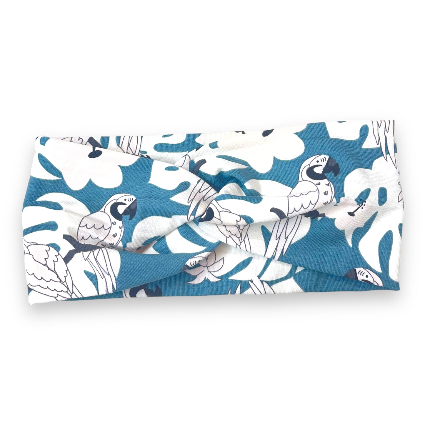 Diadema cruzada infantil Loros azul, cambia de color con el sol