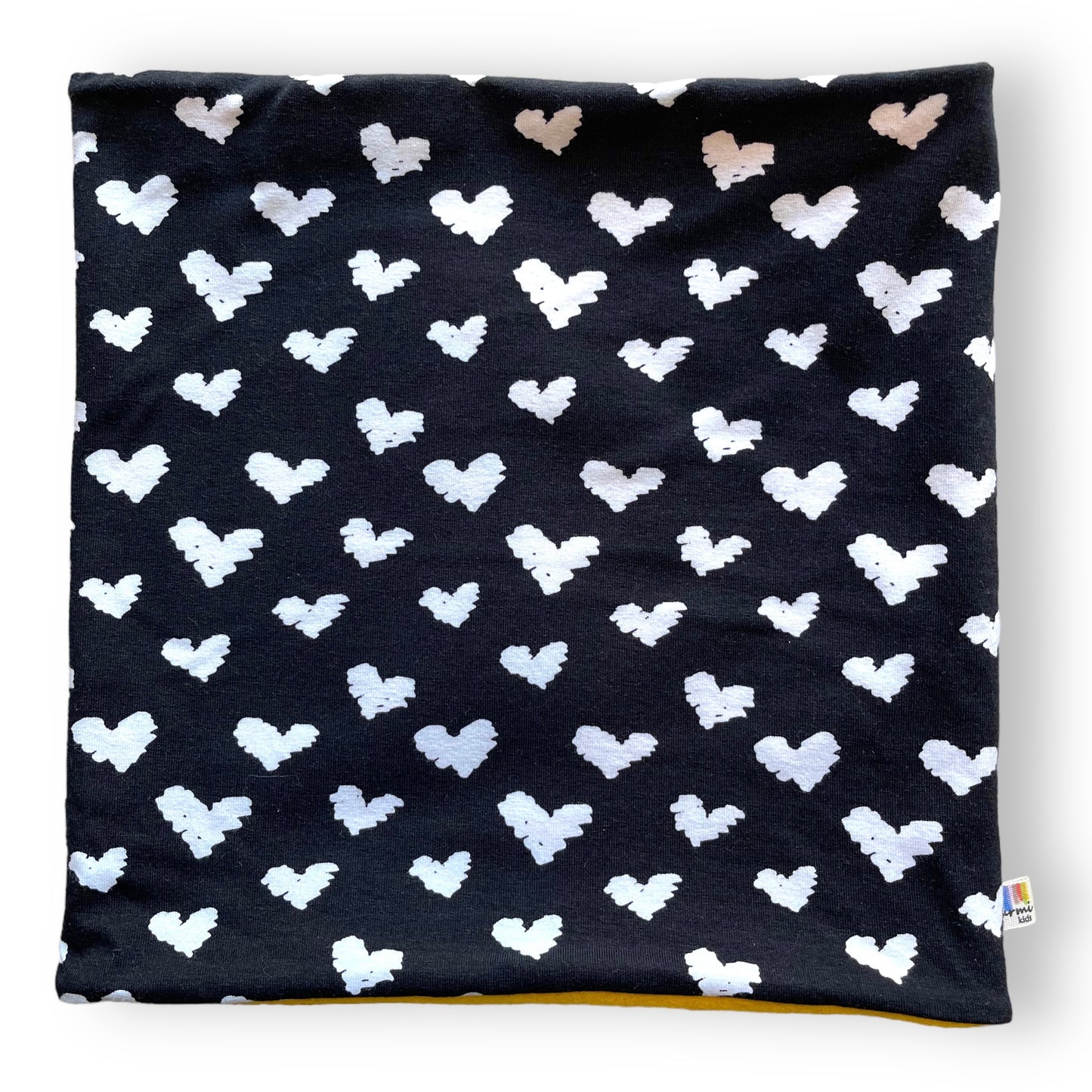 Cuello polar de adulto Corazones polar amarillo