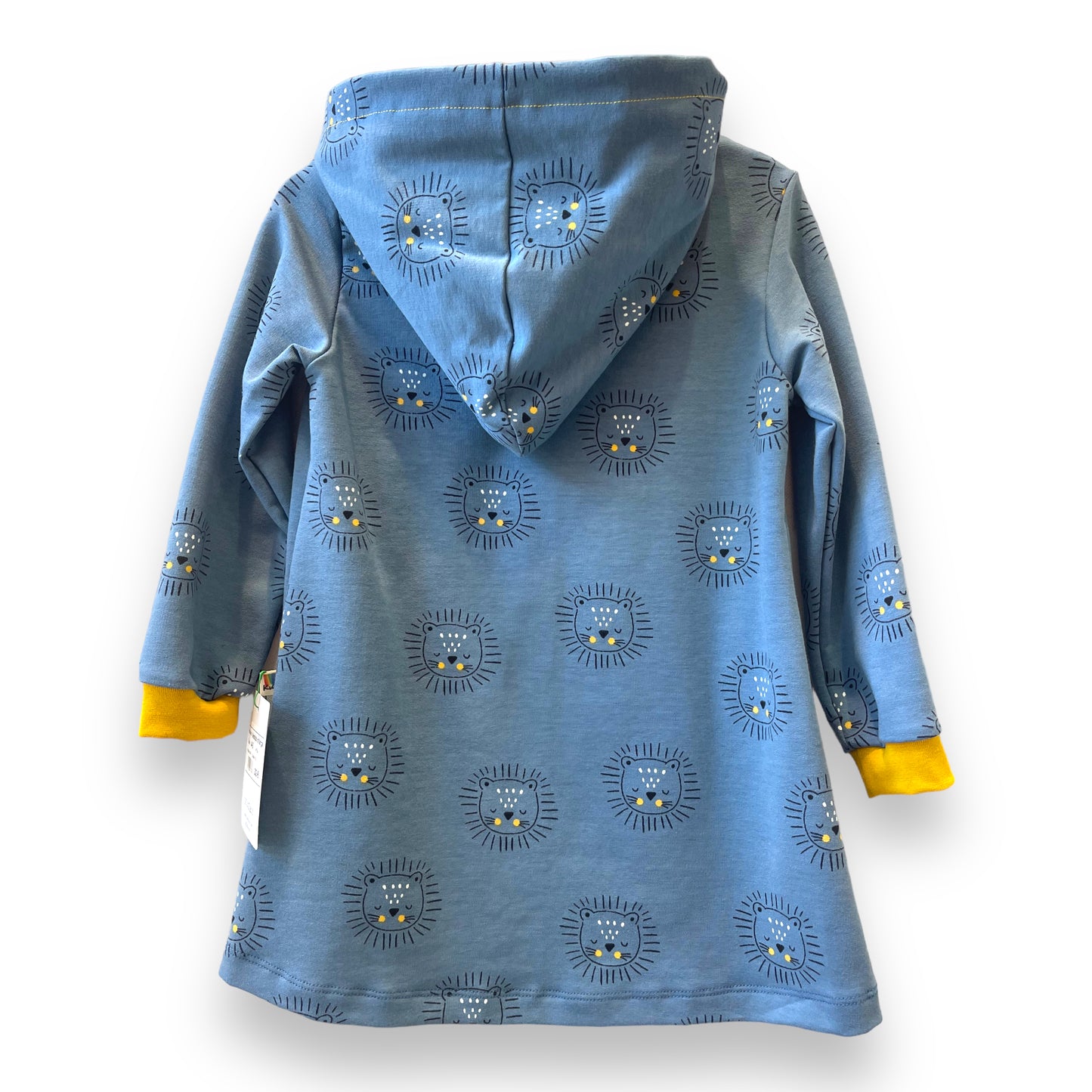 Vestido manga larga leones azul