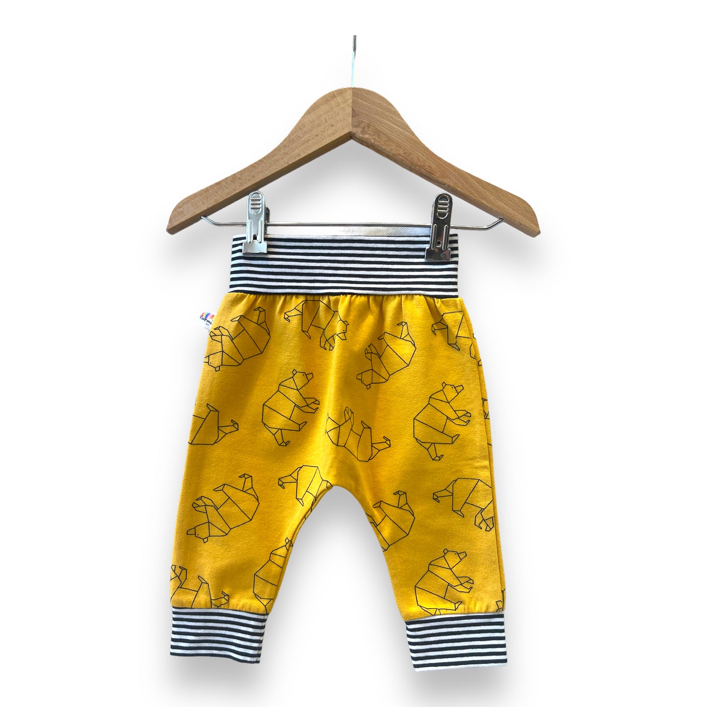 Pantalón Osos Origami Mostaza Orgánico