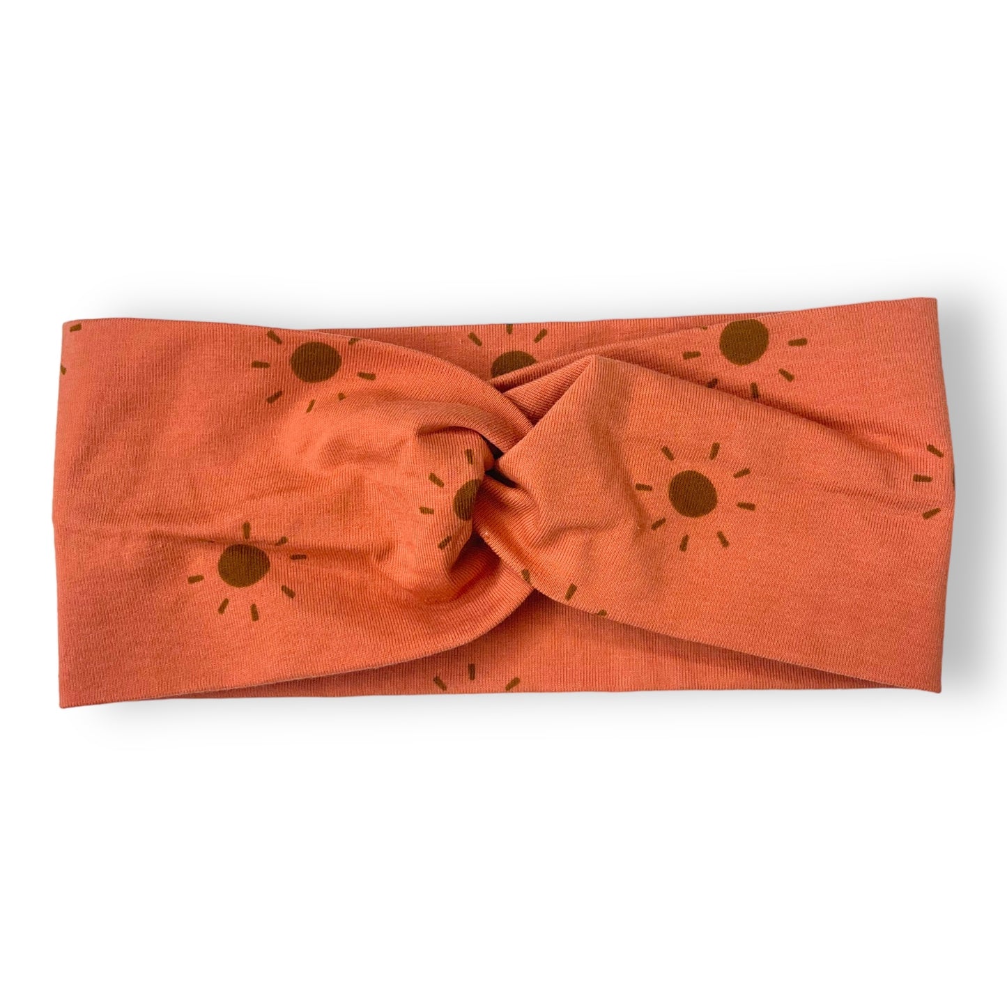 Diadema cruzada infantil Soles Salmón