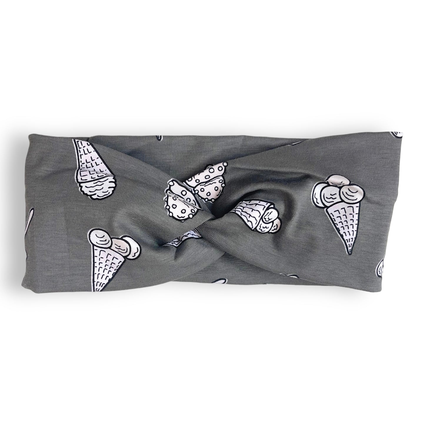 Diadema cruzada infantil Helados gris, cambia de color con el sol
