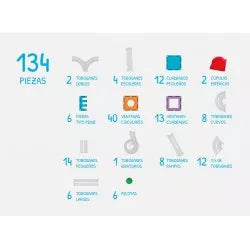 Imanix Tobogán 134 piezas - Braintoys