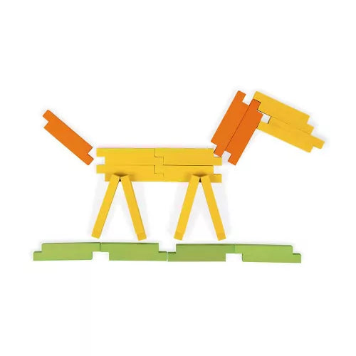 Set de construcción de madera 60 piezas - Janod
