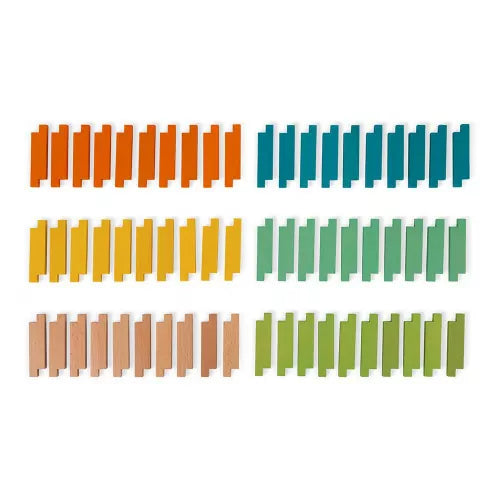 Set de construcción de madera 60 piezas - Janod