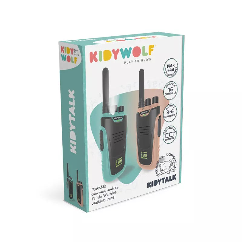 Walkie talkies Kidytalk natural-cian - Kidywolf