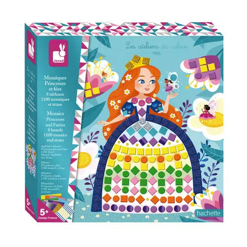 Tarjetas decorables Mosaicos princesas y hadas - Janod
