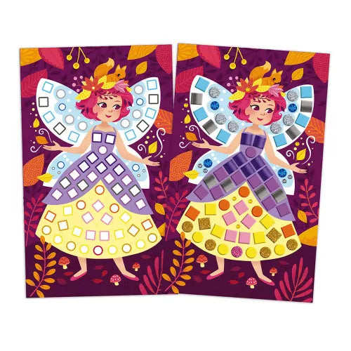 Tarjetas decorables Mosaicos princesas y hadas - Janod