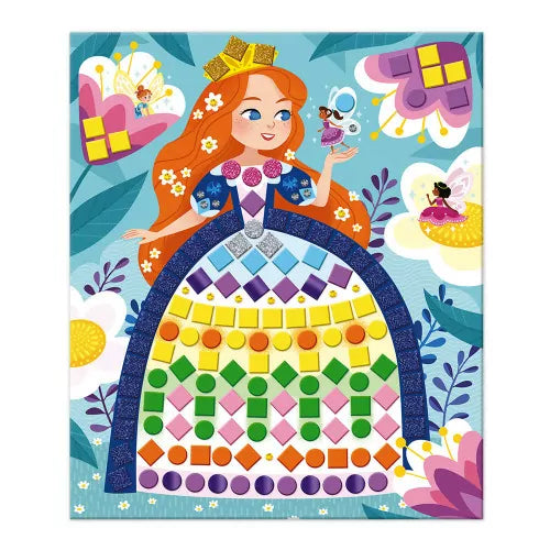 Tarjetas decorables Mosaicos princesas y hadas - Janod