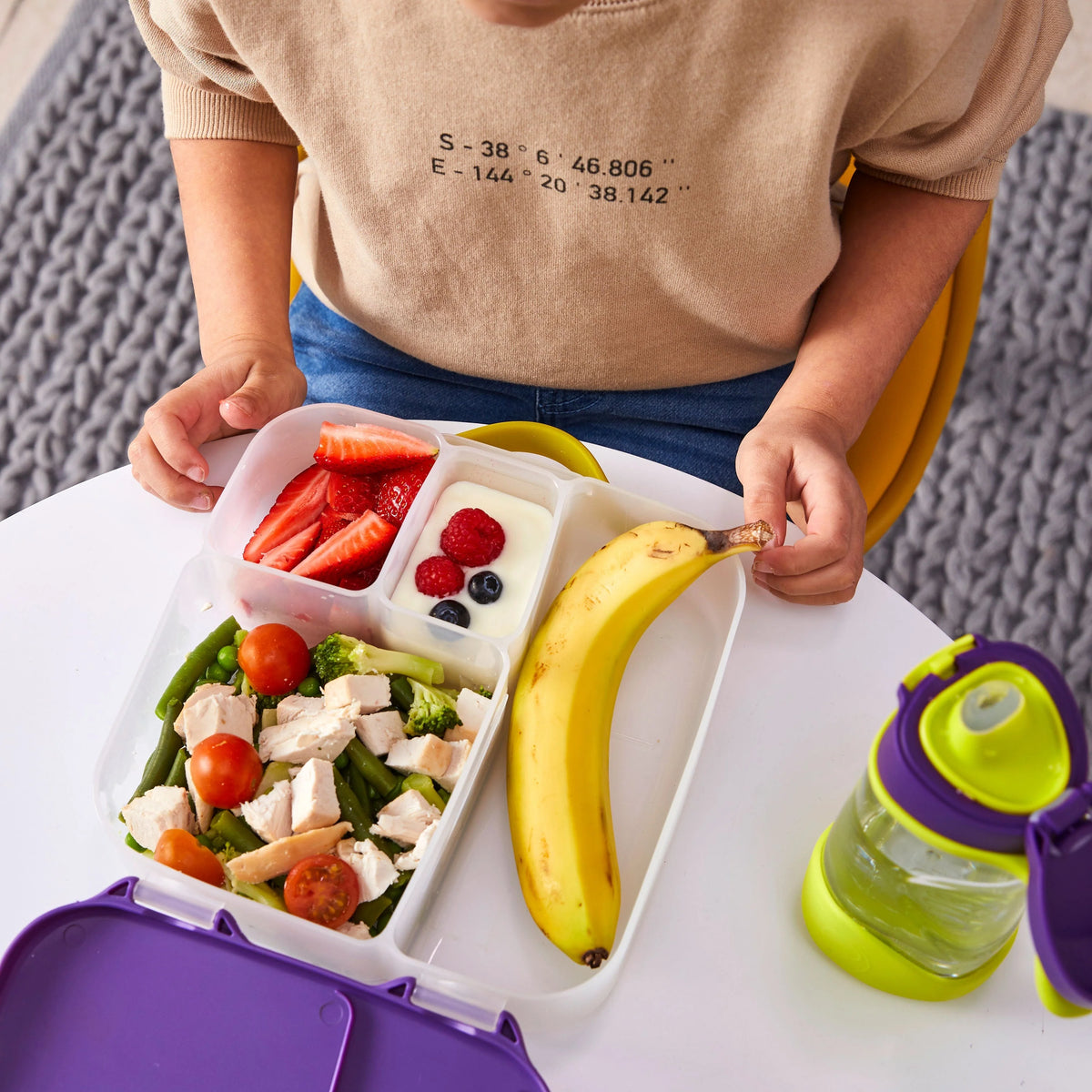 Lunchbox con gel refrigerante, Esmerald Forest - B.Box