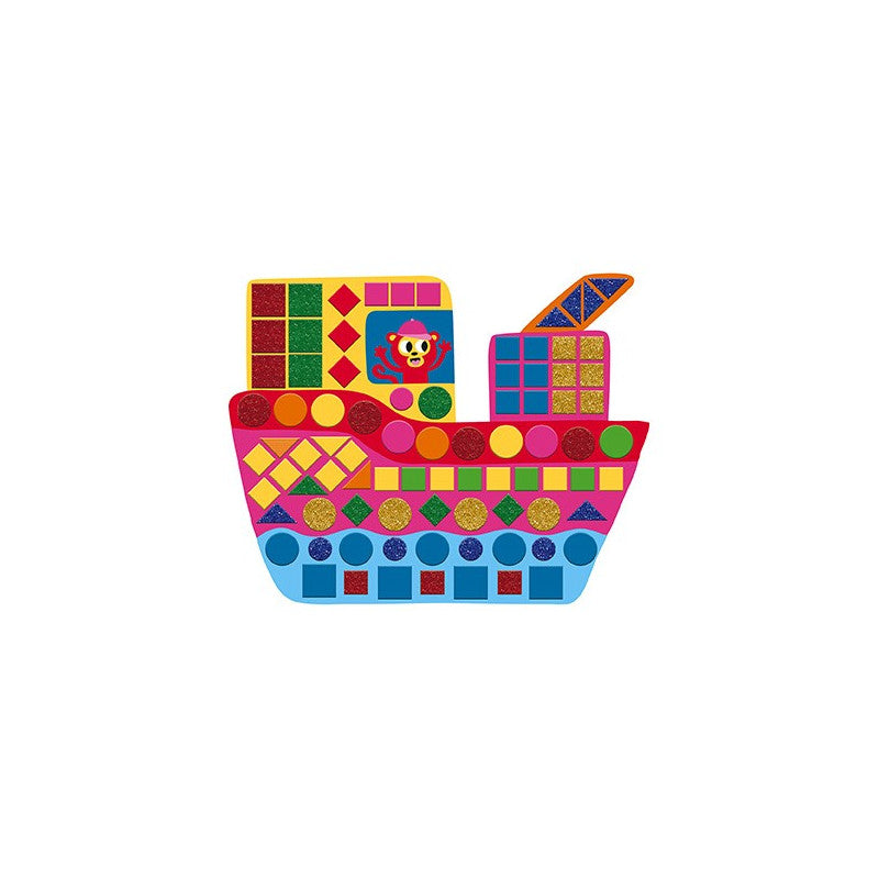 Tarjetas decorables Mosaicos vehículos - Janod