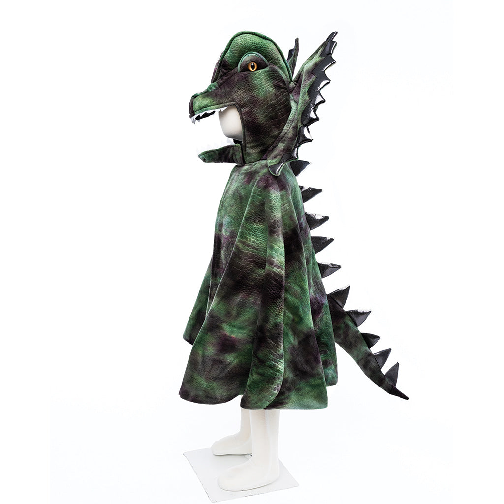Grandasuarus Dilophosaurus capa con garras, talla 7-8 años