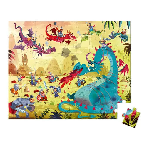 Puzzle Dragones 54 piezas - Janod