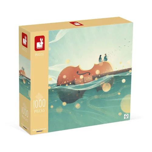 Puzzle Romance en el mar 1000 piezas - Janod