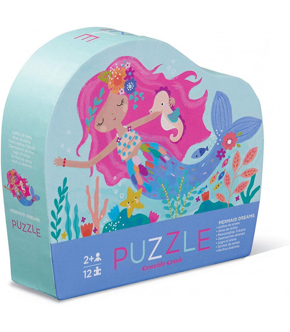 Mini puzzle Sueños de sirena 12 piezas - Crocodile Creek