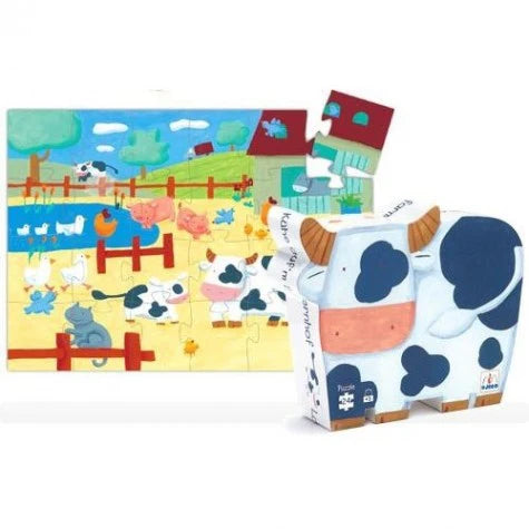 Puzzle silueta Las vacas - Djeco