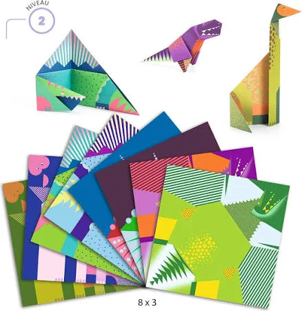 Papiroflexia Origami, Dinosaurios - Djeco