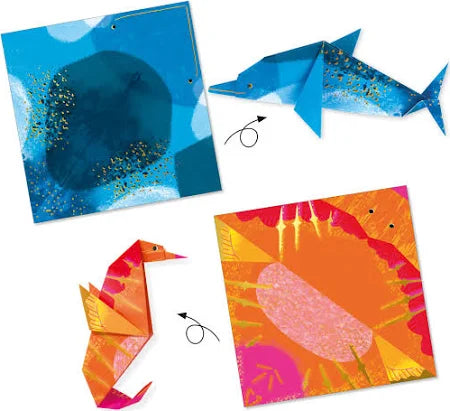 Papiroflexia Origami, Animales Marinos - Djeco