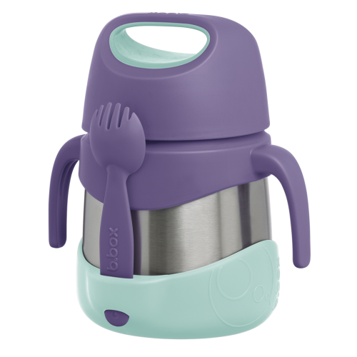 Termo con cuchara/tenedor 335 ml, Lilac Pop - B.Box